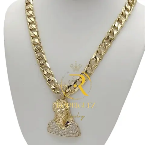 Rodriguezjewelry # 2409 Necklace   (12 mm )# 2920 Pendant