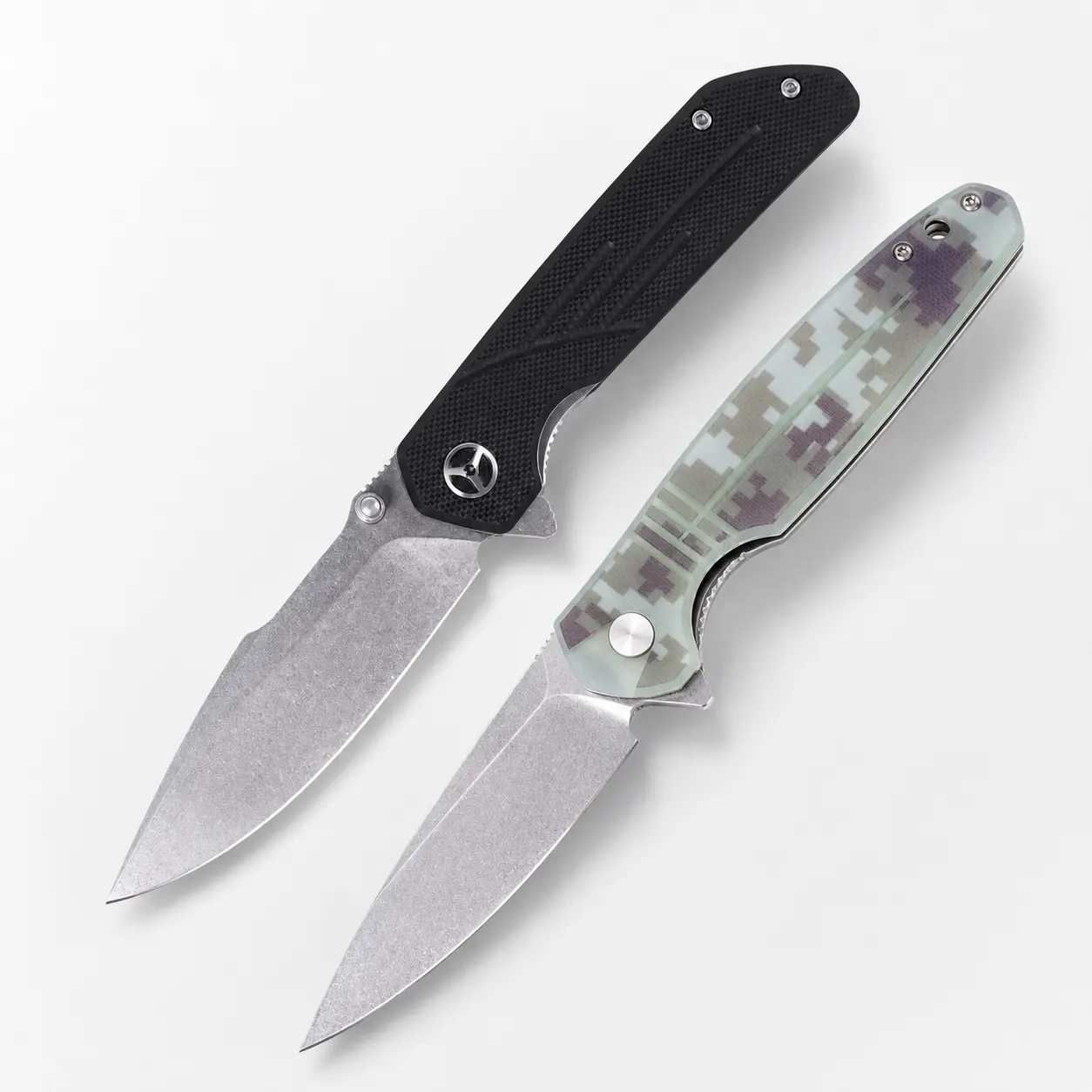 Outdoor EDC Folding Pocket Knife for Men, D2 Steel Blade with G10 Handle, Camping Hiking Travel Gear, Everyday Carry Tool and Gift for Him
