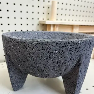Molcajete, guacamole / salsa maker  Volcanic rock Kitchen Utensils Sturdy Grinding