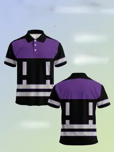 Men's work shirt Polo Workwear - Simple color-matching design, Casual, Breathable Summer Polos, breathable fabric, suitable for construction, warehouse and outdoor working environments - Outdoor safety clothing, street style outfit