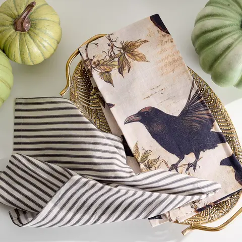 Cozy Cottage by Liz Marie Halloween Tea Towel Set