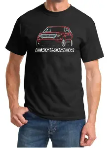2011-16 Ford Explorer SUV Classic Neon Design T-Shirt - Men's and Women's 3D Printed T-Shirt