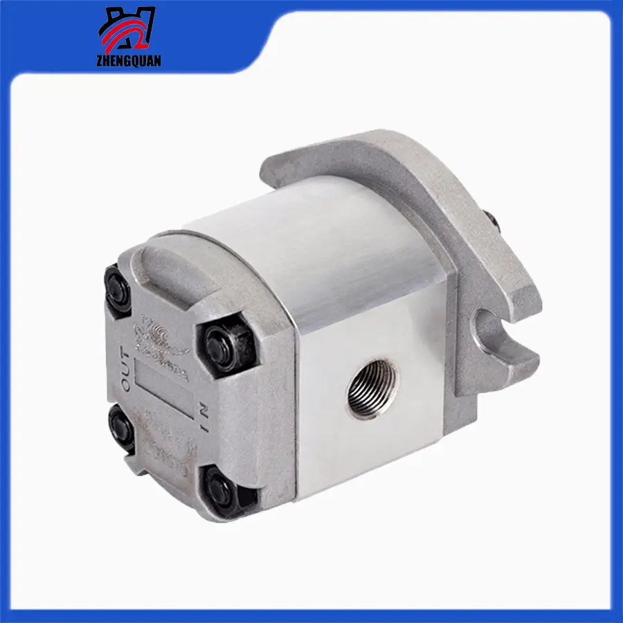 ZHENGQUAN Industrial Heavy-Duty Multiple-Teeth HGP-1A Series Booster Hydraulic Gear Pump (HGP-1A-F0.812345678R, 0.48-33.5L/min, 0.95-1.4kg) - Aluminum Alloy with Copper Joint, Tools & Hardware Plumbing Parts