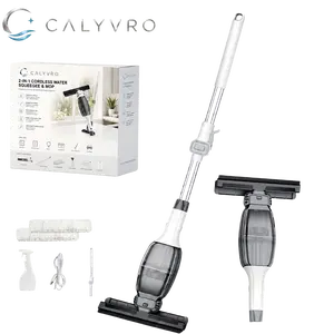 2 in1 Cordless Window Vacuum Cleaner for Glass, Shower Doors, Mirrors, Car Windows, Floor Tiles & Bathroom Tiles