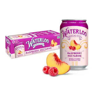 Raspberry Nectarine Naturally Flavored, 12 Fl Oz Cans (Pack of 12) – Zero Calories and Zero Sugar or Sweeteners