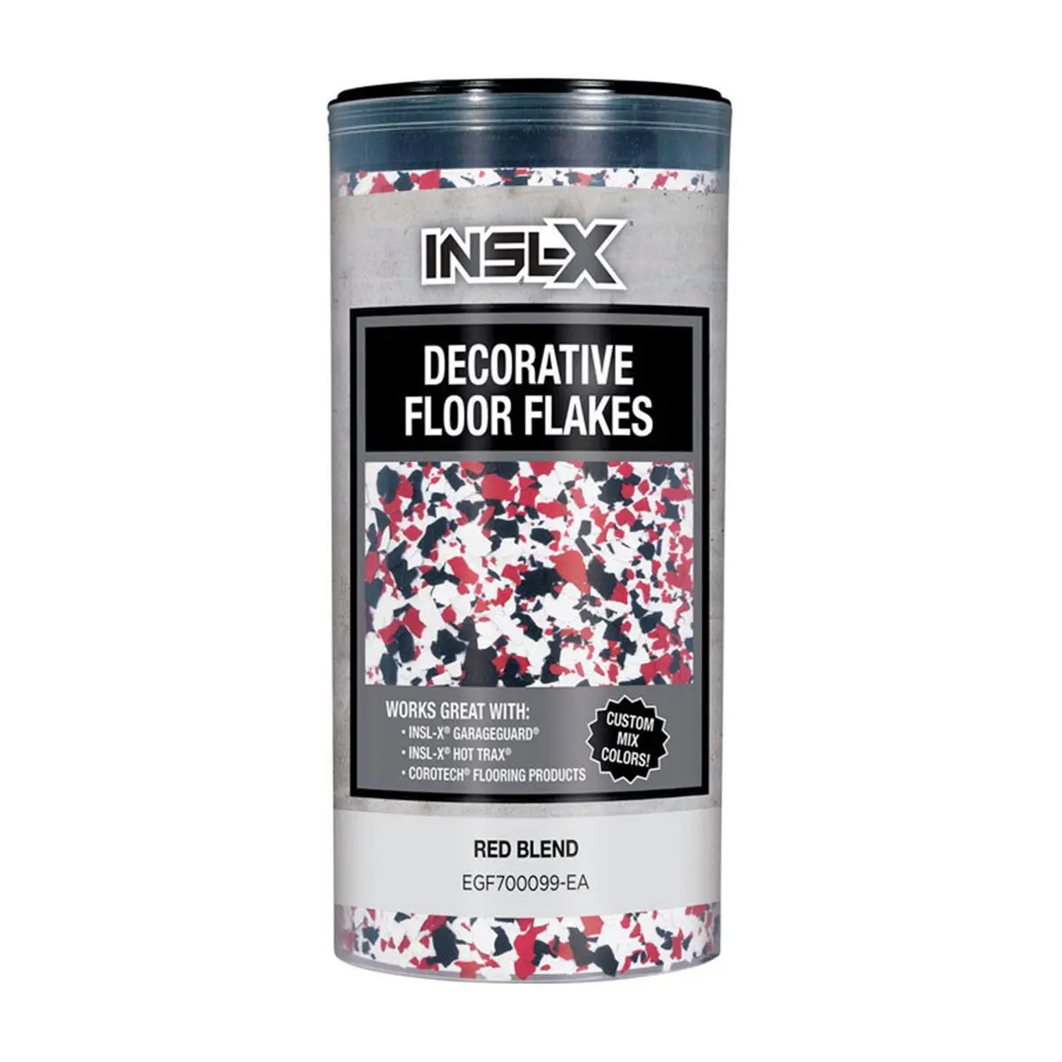 Insl-X 1895275 Flat Red Blend Decorative Color Flakes & Chips, 10 oz