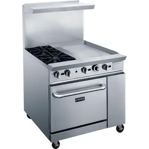 Dukers USA, DCR36-2B24GM, Gas Range with Griddle
