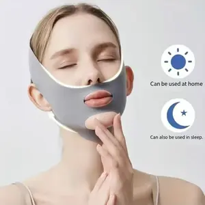 V-Shape Bandage Anti-Snoring Strap, Face Lifting and Tightening, Jawline Sculpting, Breathable Material, Seamless Design, Relaxation & Sleep Aid