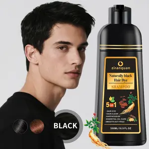Semi-Permanent Black Dye | PPD-Free | Herbal Nourish Blend | 30-Min Color | 500ml (Men & Women)
