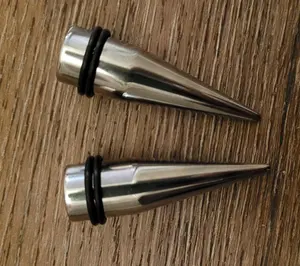 Pair Steel Tapers Ear Stretching Kit Gauges Gauging Plugs Expanders  1g 7/16 1/2 9/16 5/8 0g 2g 4g 6g 8g 10g 12g 14g 9mm 12mm 11mm 14mm 16mm