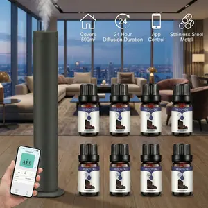 Luxury Hotel-Inspired Scents Home Aroma Diffuser, Rechargeable Extended Edition with APP Control, Big-Space Coverage Up to 500㎡ (≈5380 sq ft), 8 Premium Essential Oils Included