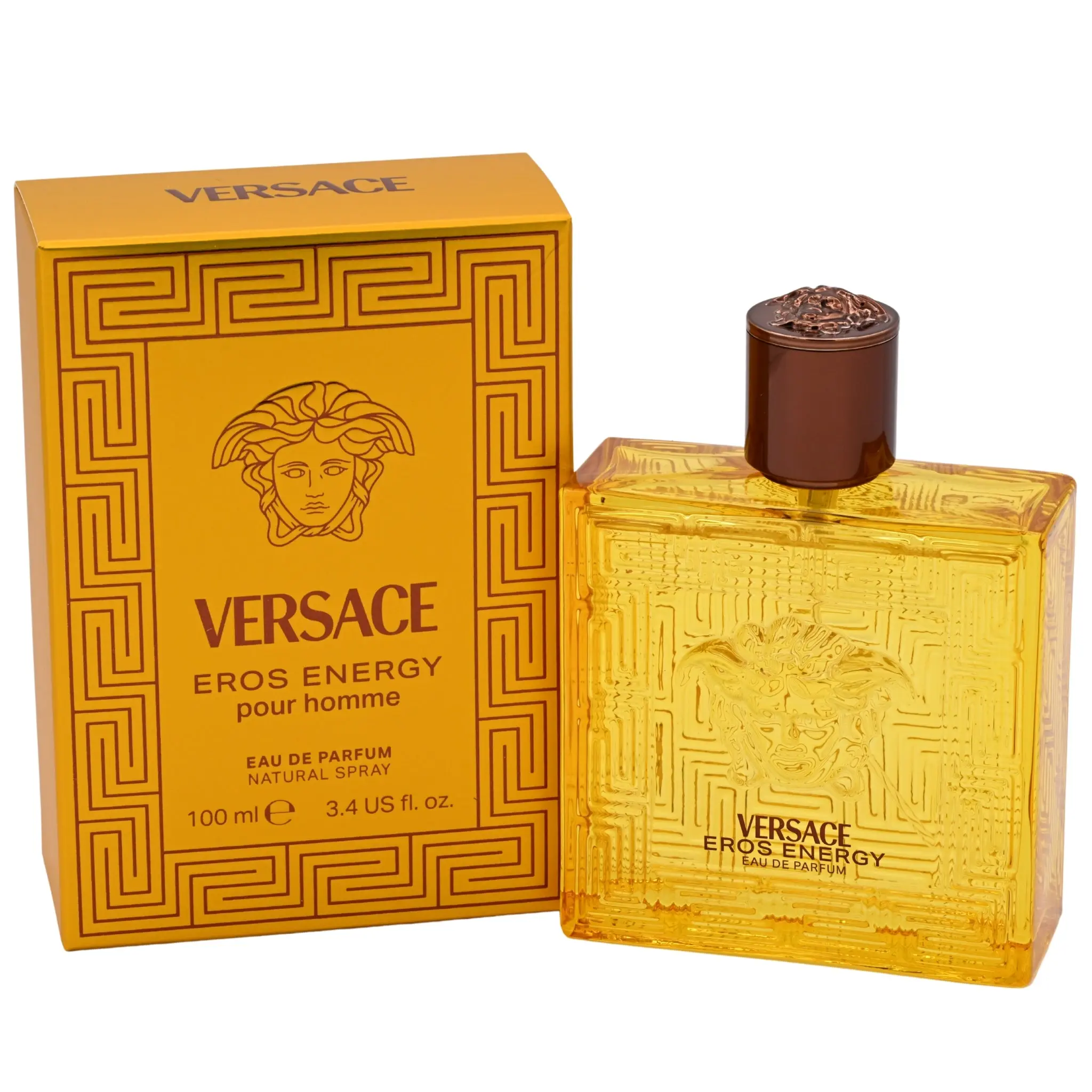 Men's Eau de Parfum Spray, Uplifting Citrus Scent with Grapefruit Musk, Lemon, and Aromatic Amberwood Notes, 3.4 fl oz