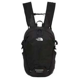 The North Face Stream Logo 12L Nylon Backpack For Outdoor Activities, Unisex And Couple Style In Black