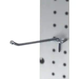 Presa Heavy Duty Metal Peg Board Shelving Hooks, 6-Inch, 50-Pack