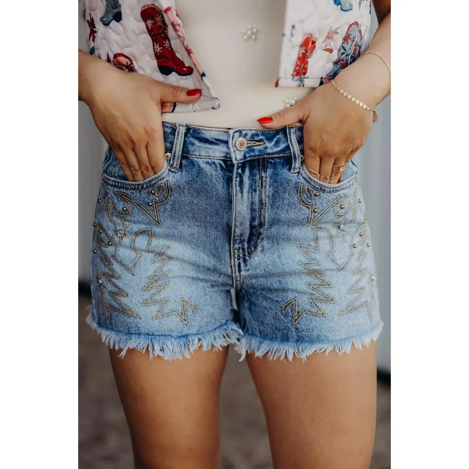Western Denim Shorts