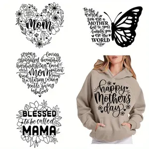 DTF Transfer Sticker, 6 Counts/set DIY Transfer Sticker, DIY Decorative Sticker for Clothes, DIY Clothing Accessories, DIY Kit