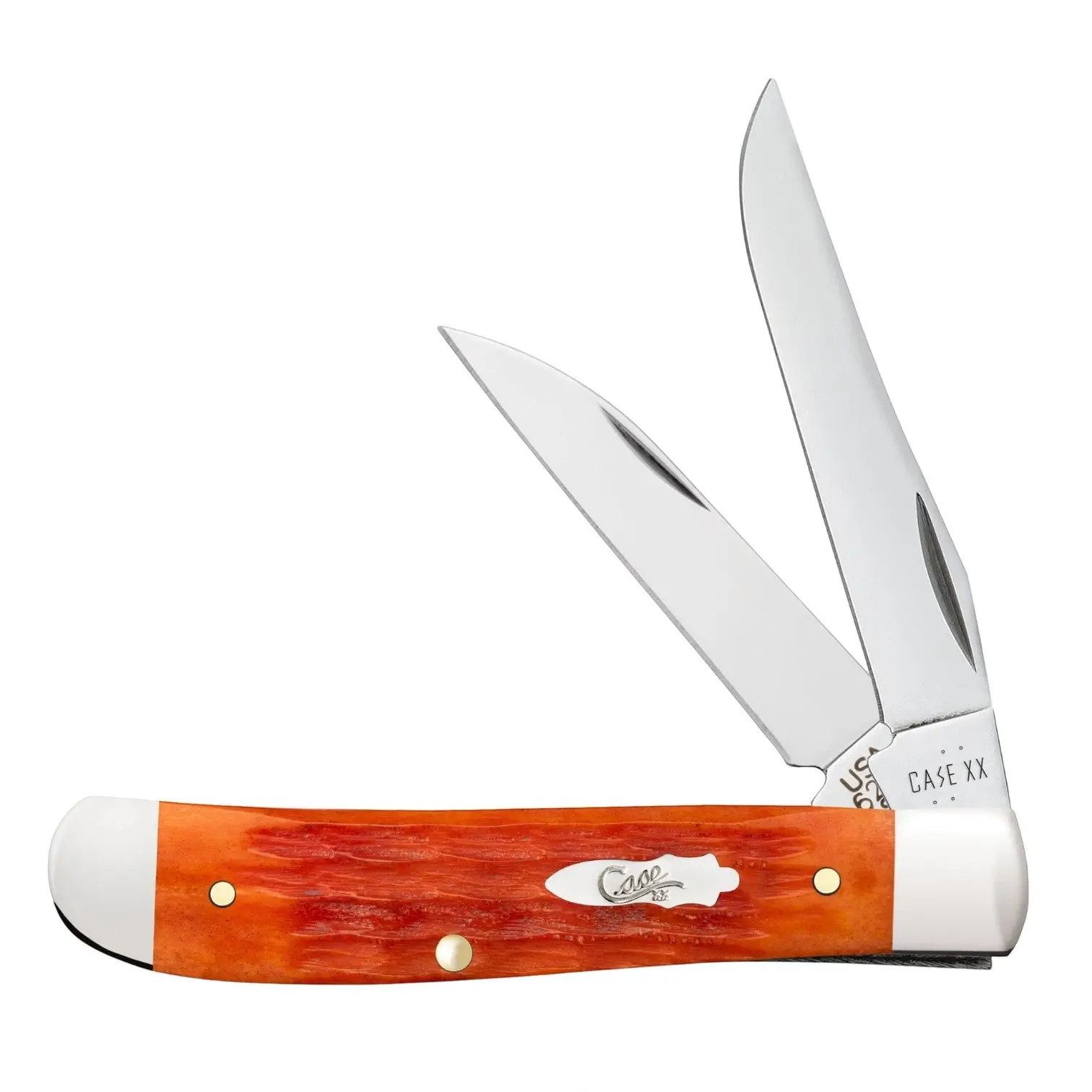 Case Crandall Jigged Tequila Sunrise Bone Mini Trapper Folding Knife