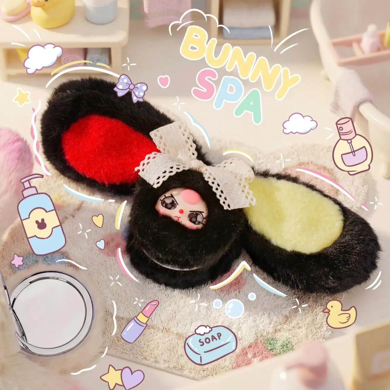 kx09- BabyThree  Makeup Mirror V2 Plush Box Soft Collectibles(Hidden Style Probability: 96:1)；