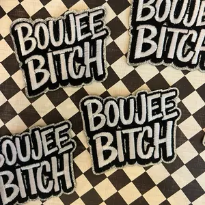 Boujee iron on Patch