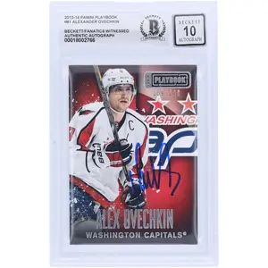 Alexander Ovechkin Washington Capitals Autographed 2013-14 Panini Playbook #81 #/249 Beckett Fanatics Witnessed Authenticated 10 Card - Fanatics Authentic Certified