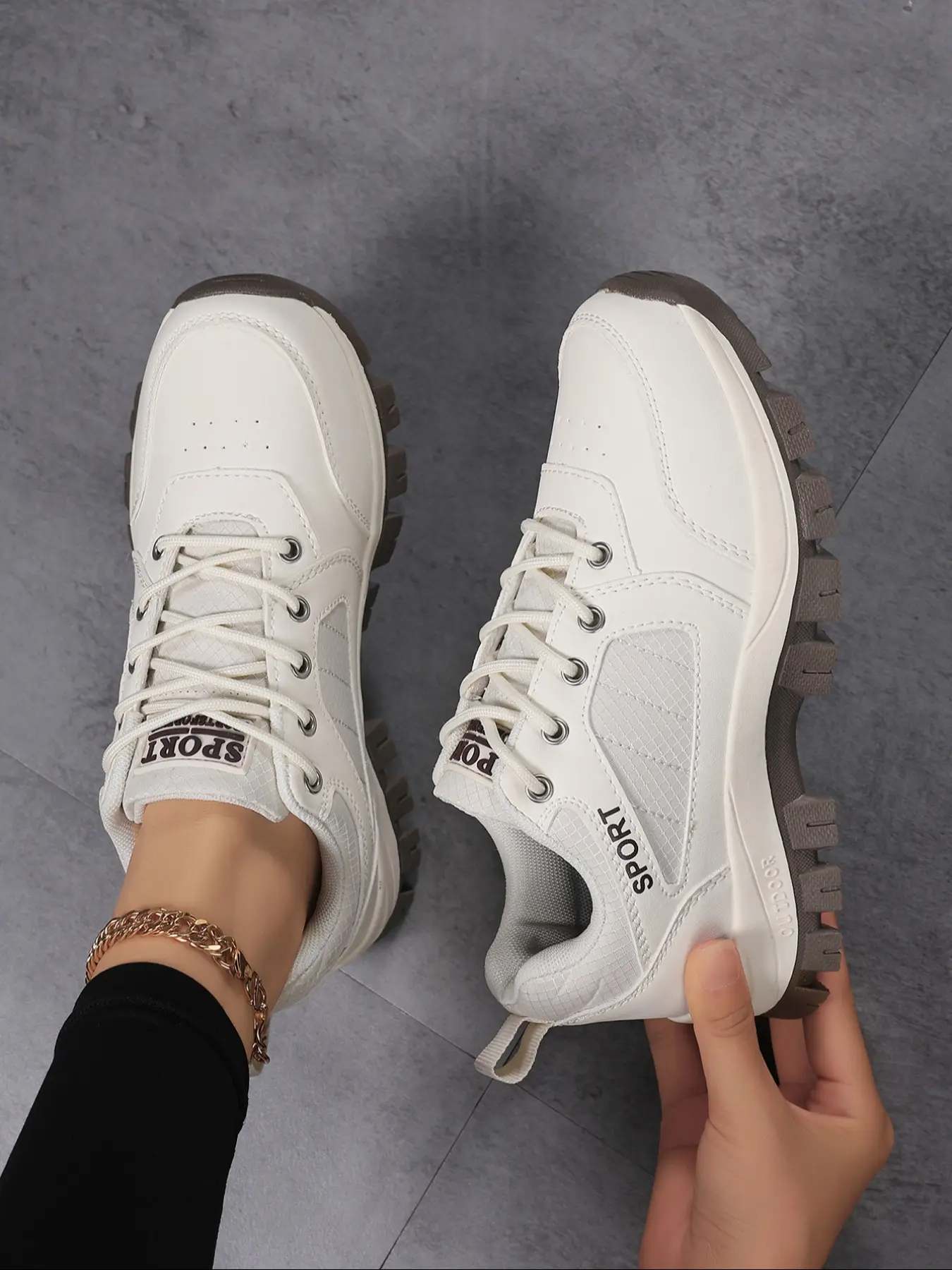 Women's Fashion Hiking Shoes, Outdoor Boots, Trekking Camping Shoes, Walking Camp Shoes, Hiking Footwear, Anti-Slip Breathable Design, Autumn Winter New Style, Daily Wear