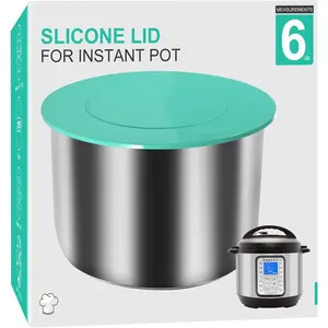 Lid for  6 Qt - 5 & 6 Quart Cover for Inner Pot Lid Fit Insta Pot IP DUO-60, LUX, ULTRA, Nova, Pro Crisp 6Qt, Pro, Viva,  Wifi and More, Sealing Lid for 6 Qt  Cooker