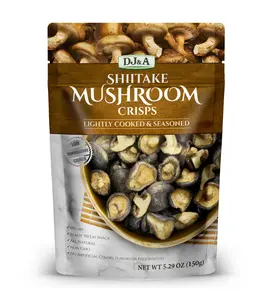 Shiitake Mushroom Crisps - Lightly Cooked and Seasoned 5.29 Ounce
