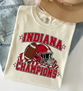 Comfort Colors National Champions 2026 TShirt, Indiana Football Tshirt, Colleague Gift, Hoosiers Fan