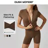 Women's Athletic Sporty Comfy Jumpsuit - Spandex Nylon Spandex Stretchable Activewear with Seamless Stitching, Tummy Control & Lift, High Elasticity, Butt Lifting, Sweat-Wicking for Yoga, Gym