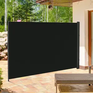 Awning 118x79 Side Awning Retractable Privacy Screen Driveway Guard Instant Outdoor Fence Sun Shade Wind Block For Garden Patio Instant Outside Wall For Deck Or Driveway