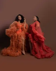 Custom made Autumn Tulle Robe