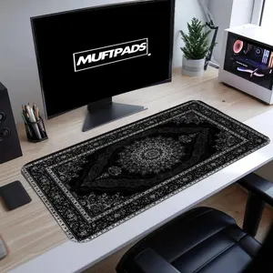 Luxury Persian Carpet Mouse Pad - Elegant Medallion Desk Mat, Vintage Office Decor, Classic Rug Style Gaming Gift