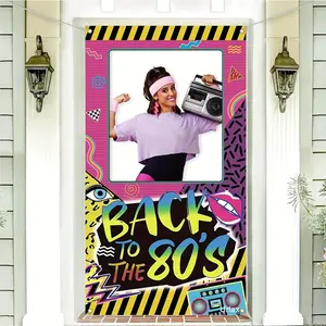 80s & 90s Party Decoration, 1 Count Retro 80s Themed Party Decoration, Back To The 80s Photo-Booth Props, Party Accessories, Masks