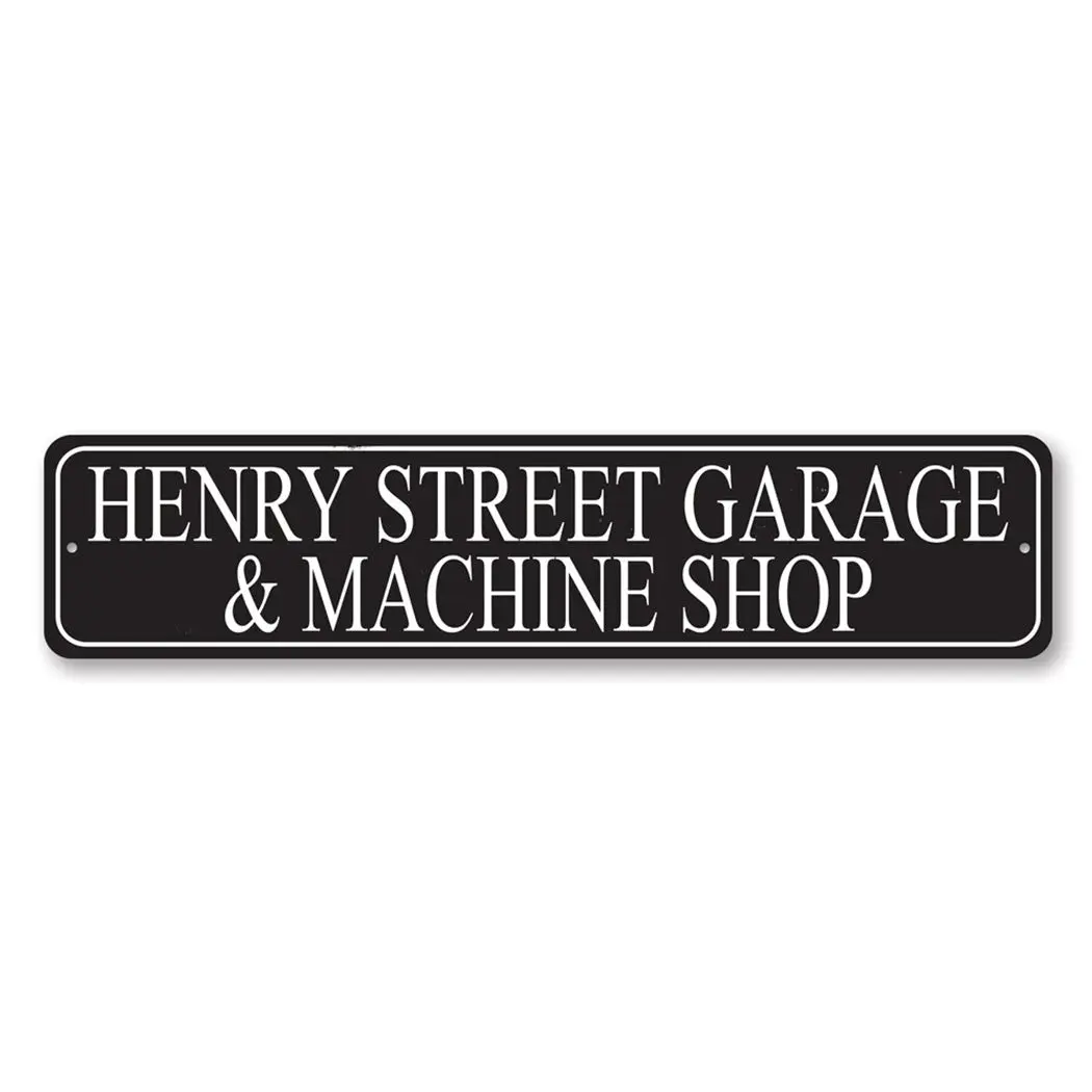 Personalized Machine Shop Sign