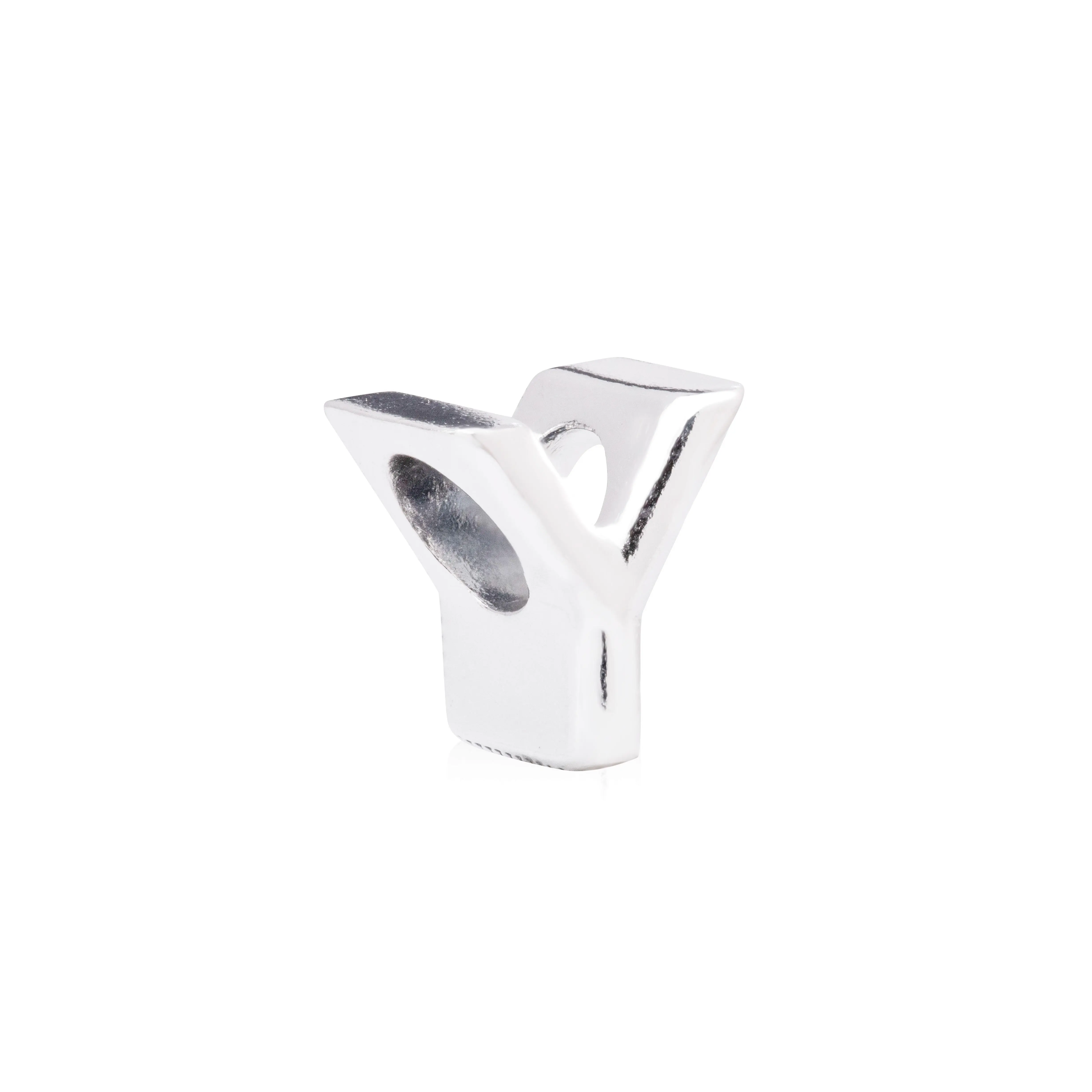PANDORA Letter Y Charm, Reversible Alphabet Pendant for Bracelets to Create a Mix-and-Match Initials Combo, Bracelet Charms & Pendants, Decorative Designs, No Warning Applicable, Personalized Jewelry