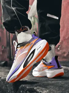 Soft Sole Shock Absorption Mesh Sports Shoes, Couple's Versatile Streetwear Casual Running Shoes, Comfortable and Stylish Athletic Footwear