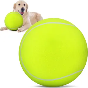 Giant 9.5" Tennis Ball for Dogs | Extra-Large Chew-Proof Toy | Perfect for All Dog Sizes | TikTok's #1 Birthday Gift for Pets