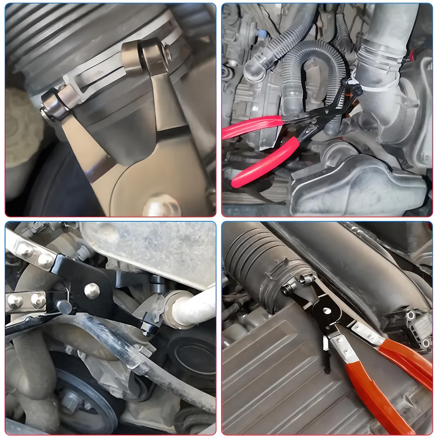 1PCS Automotive Electrical Disconnect Pliers, Auto Repair Pliers, Hose Clamp Pliers, Car Trim Clip Removal Pliers, Wire Terminal Removal Tool, Professional Automotive Repair Tools