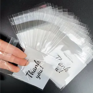 100pcs Plastic Gift Bags Set Self-Adhesive Packaging Bags for Cookies, Candy, Snacks, Party Favors, DIY Craft Supplies, Party Gift Packs