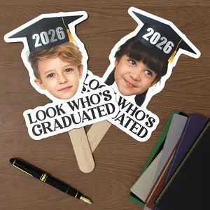 Custom Big Head Face Cutouts, Class of 2026, Face on a Stick, Gift for Graduate