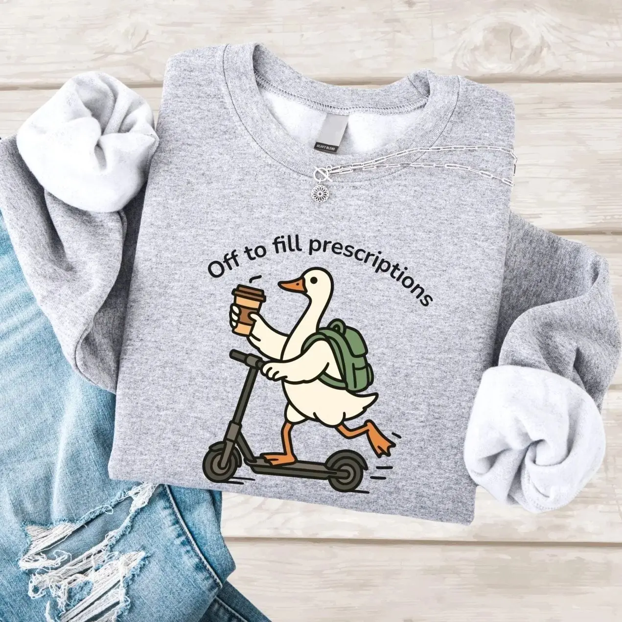 Pharmacy Tech Hoodie/T-shirt/Sweatshirt, Funny Pharmacist Goose Medical Gift For Healthcare Workers Off To Fill Prescriptions