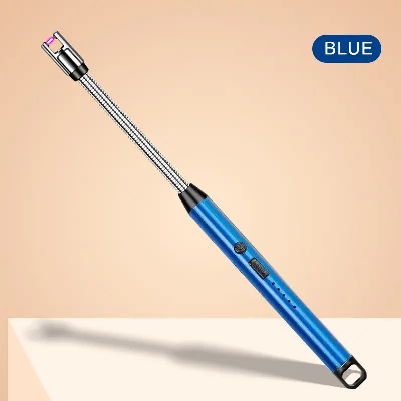 Pulse Ignition USB Kitchen Fire Starter - No Gas, No Oil, LED Display, 360-Degree Free Bending Stainless Steel, Eco-Friendly, Versatile Practical Kitchen Utensil, Mother's Day Gift