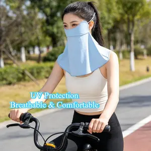 Women's Full Face Sun Protection Mask, Elastic Design, Breathable Thin UV Blocking Cycling Car Driving Mask, Summer 2026 New Arrival