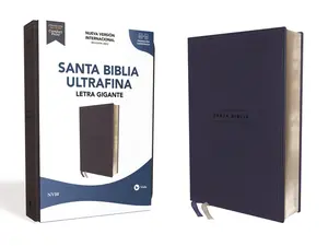 NVI, Santa Biblia, Texto revisado 2022, Ultrafina,  Letra Gigante, Leathersoft, Palabras de Jesús en Rojo