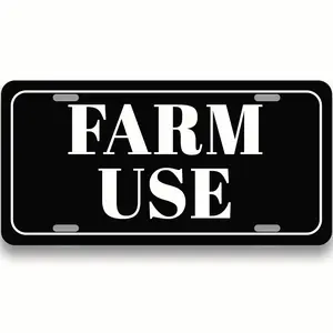 Farm Use Vanity Plate - Agriculture License Plate - Tractor License Plate - Farm Equipment License Plate - Farmer Gift Idea - Farm Vehicle Plate - Funny Car Tag - Decorative License Plate - 12"x 6" Standard Size  PLP0005 Truck aluminum