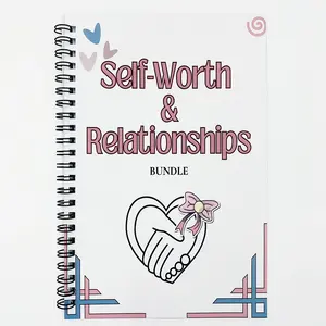 Self-worth and Relationships Handbook, Personal Growth and Interpersonal Skills Development Guide, Basic Self-Help Resources, Personal Organizer Book
