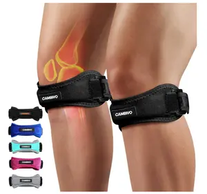 CAMBIVO Patella Tendon Knee Straps 2 Pack for Knee Pain Relief, Knee Brace for Women &Men with Extra Straps, Knee Support for Running, Hiking, Soccer, Basketball, Jumpers Knee, Tennis