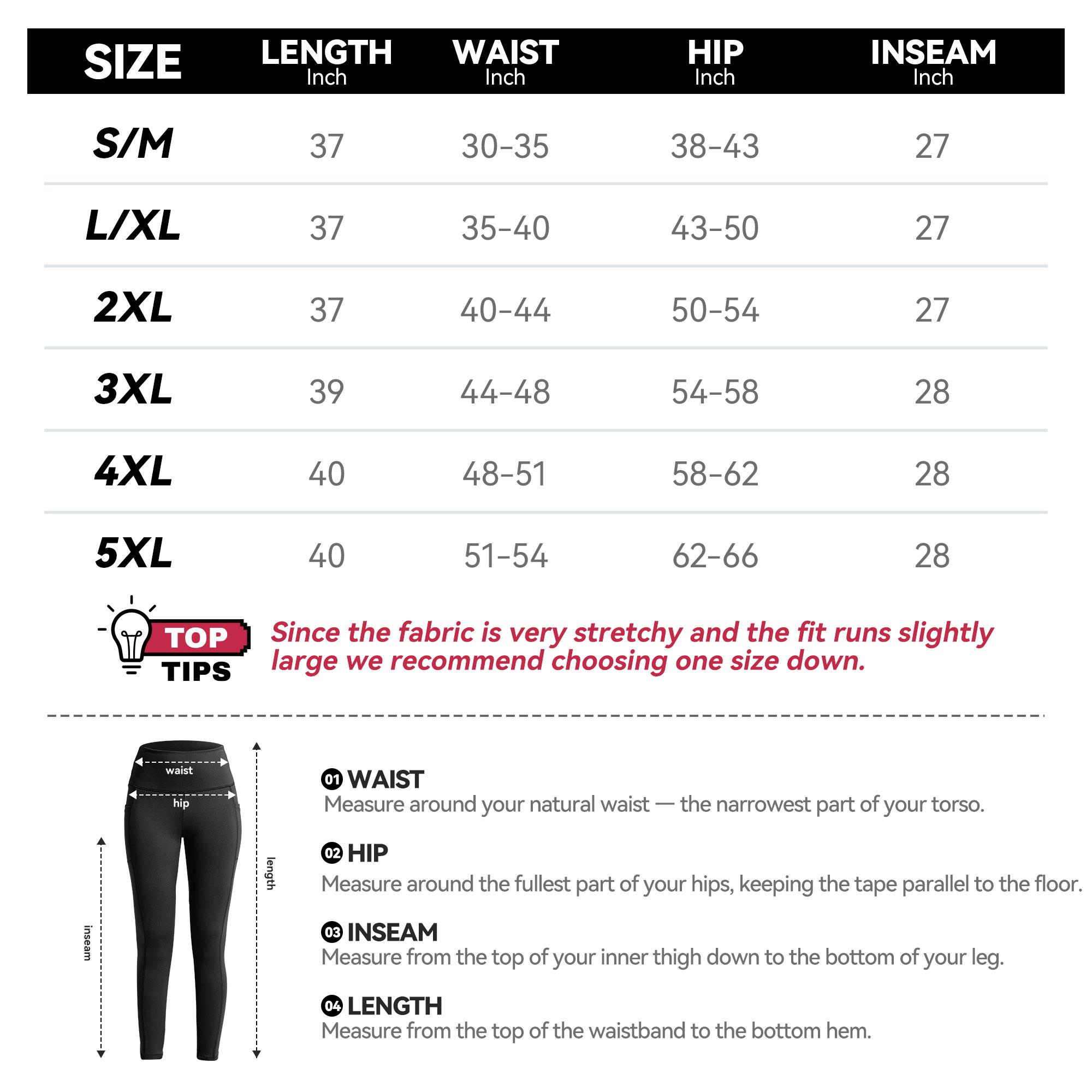 SHOWITTY Outlets Women's High-Waisted 1/3 Pack Fleece-Lined Leggings with Pockets Warm Thermal Yoga Pants