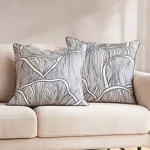 Lush Decor x Chuks Collins Umbra Bloom Reversible Pillow Cover Set 22"x22" All Seasons Decorative 2-Pack OEKO-TEX Certified