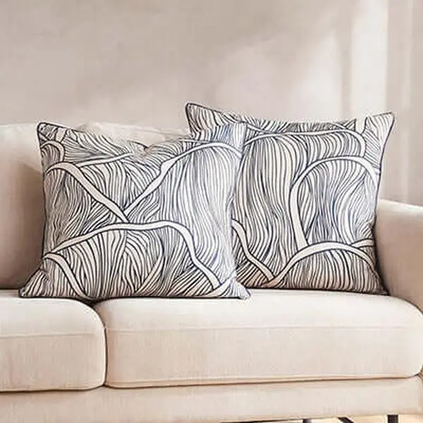 Lush Decor x Chuks Collins Umbra Bloom Reversible Pillow Cover Set, 2-Pack 22"x22" OEKO-TEX Certified, Home Room House Whimsical Home Decor All-Season Cushion Covers